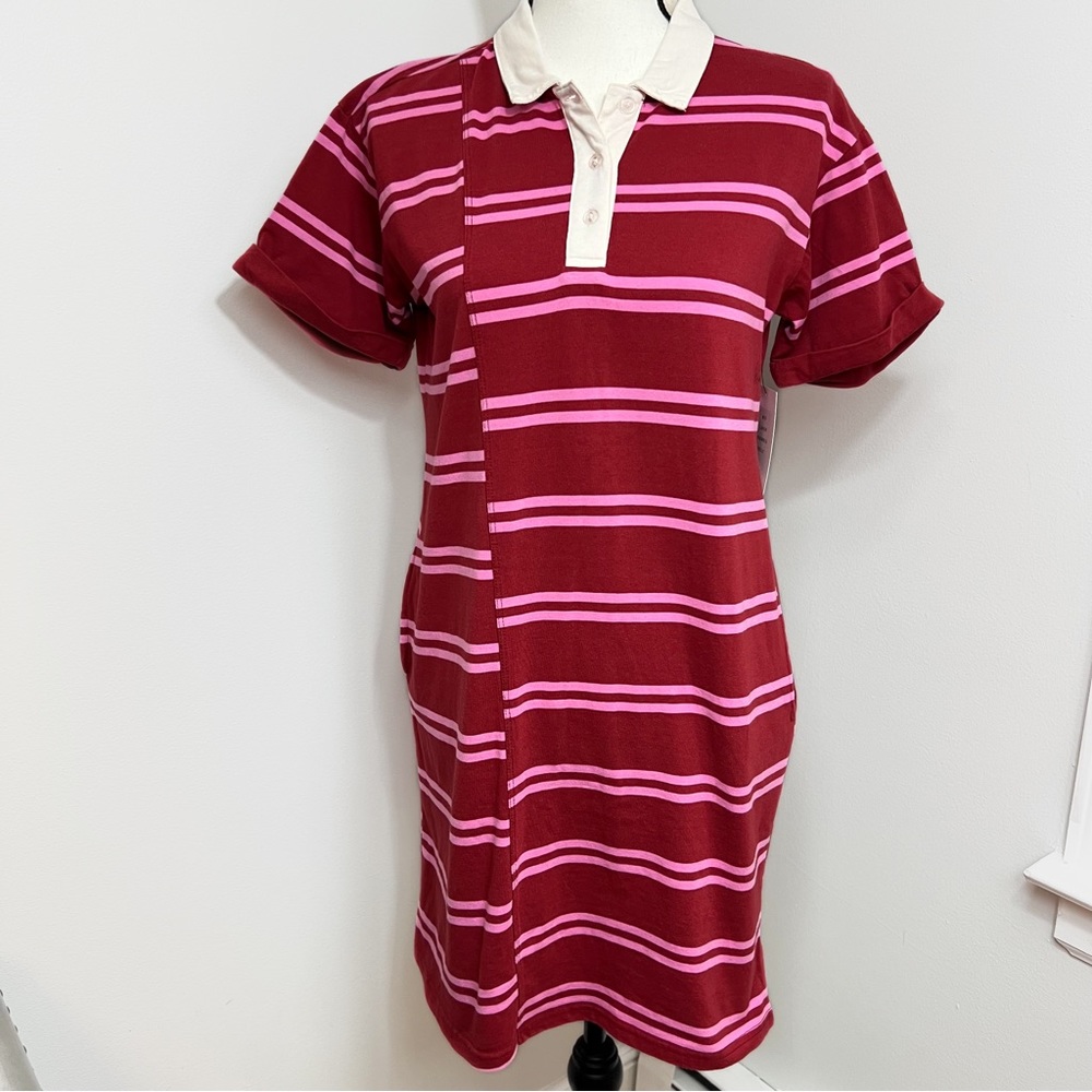 Free Assembly Girls Asymmetrical Polo Dress Large NWT